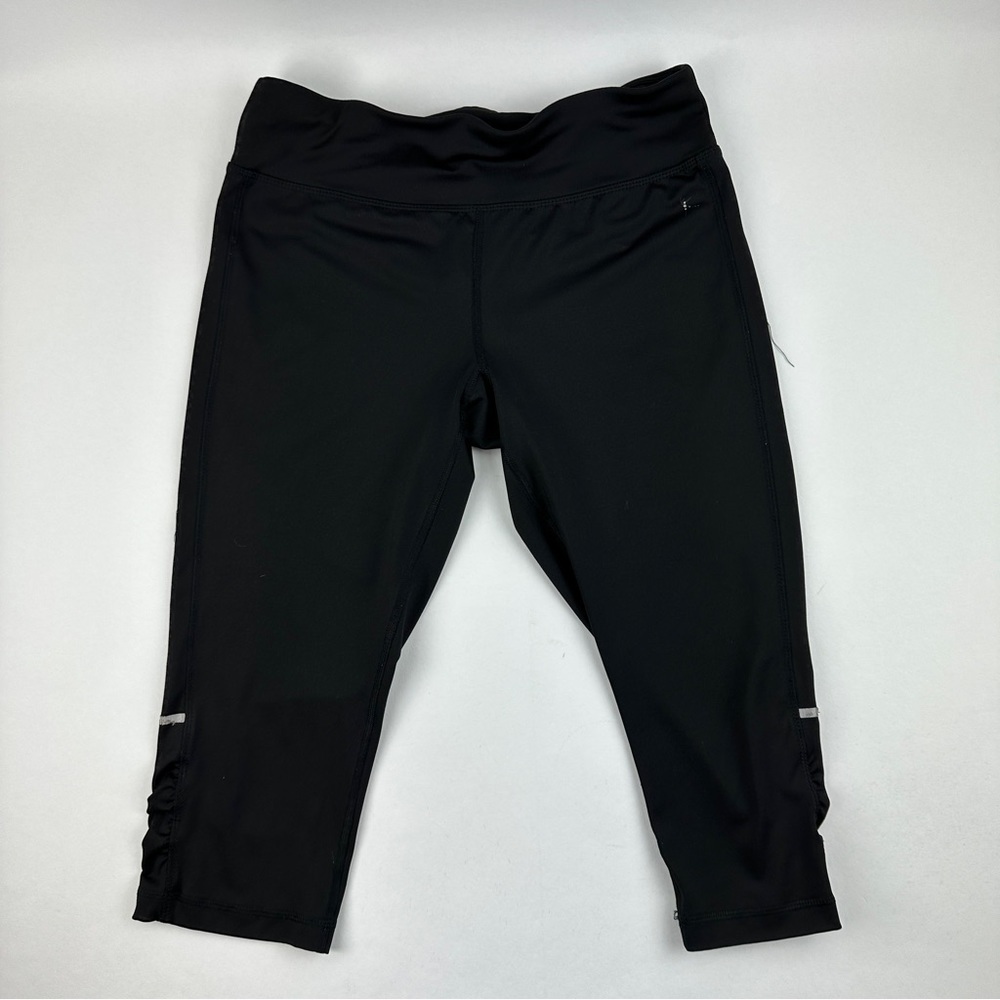 Danskin Now Crop Leggings Womens Medium 8-10 Fitted Black